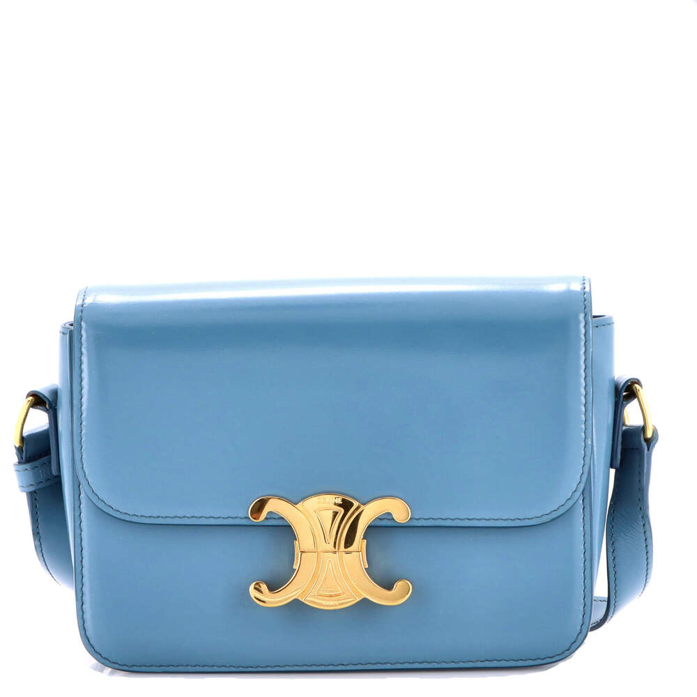 Celine Triomphe Shoulder Bag Smooth #237476C23B